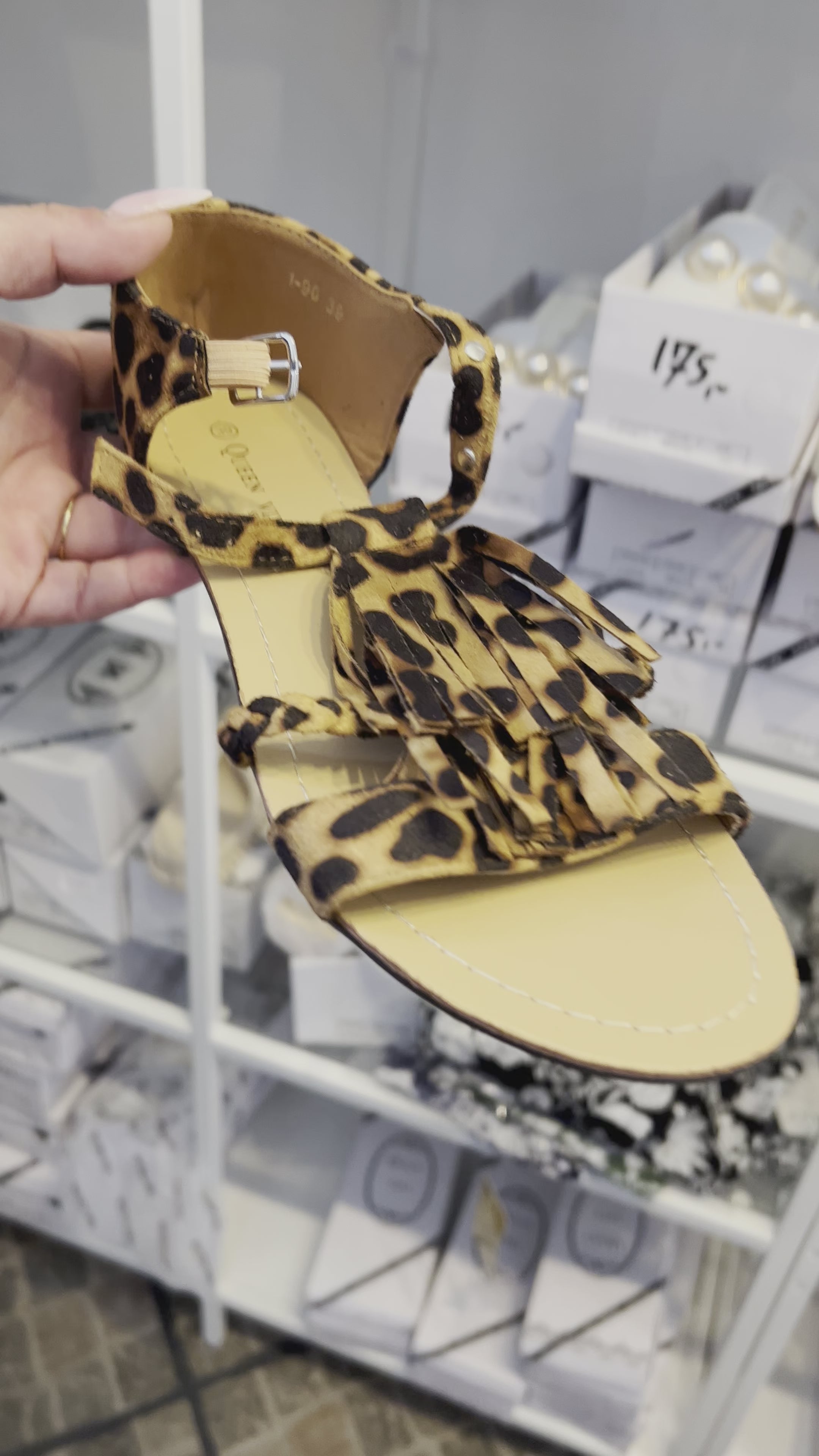 Leopard sandal