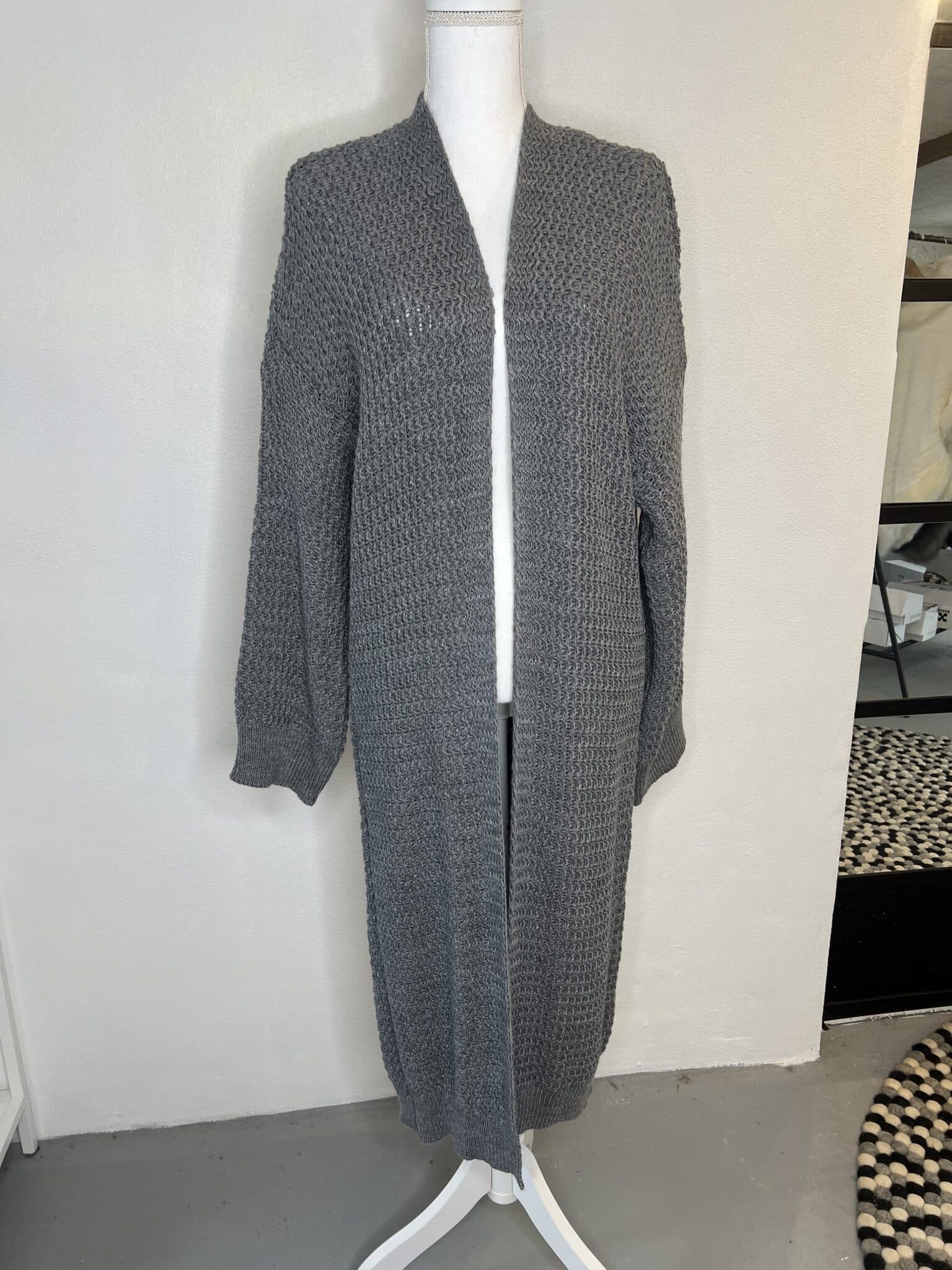 Cardigan grey strik oversize