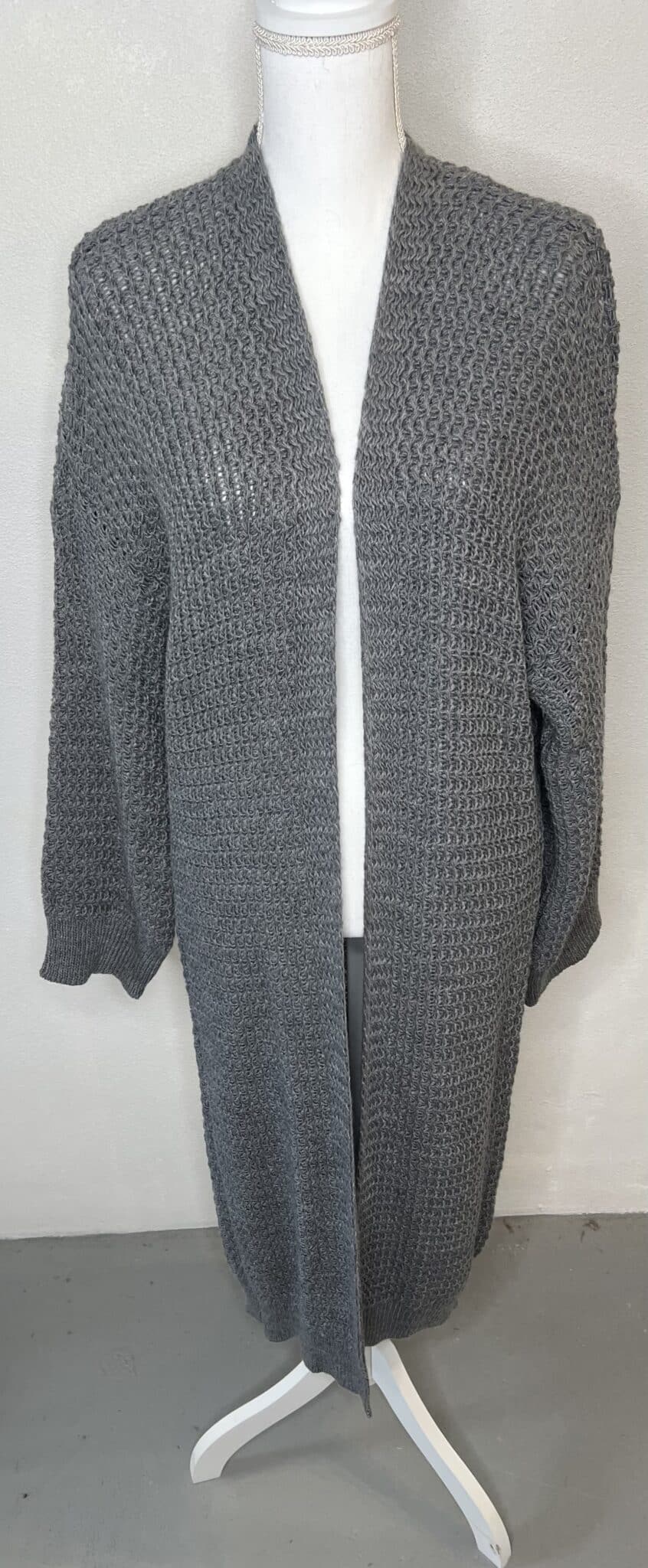 Cardigan grey strik oversize