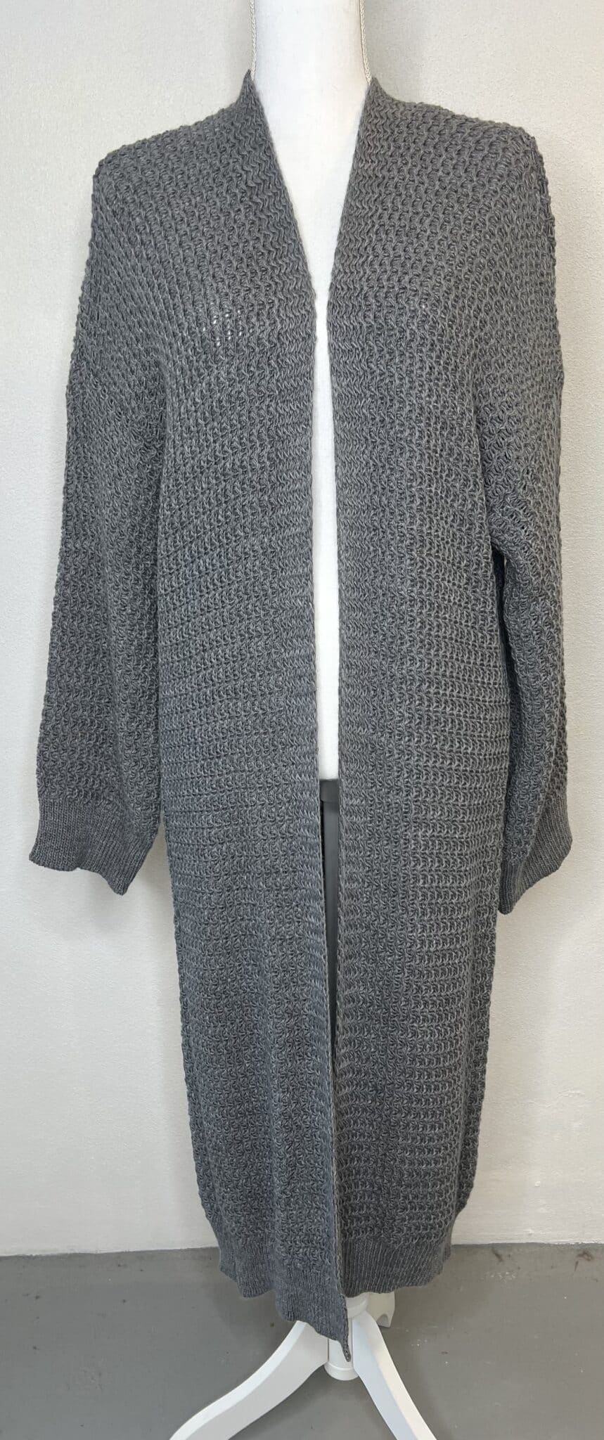 Cardigan grey strik oversize